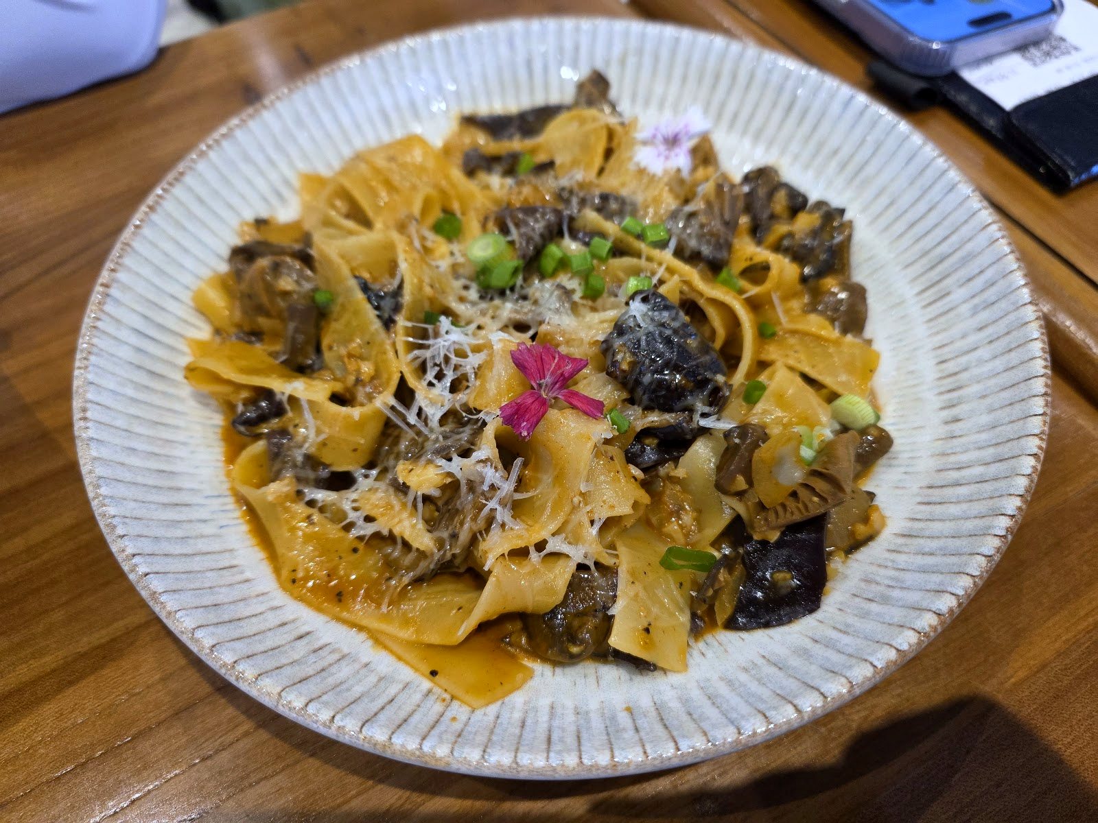 Appetizing Mushroom Pasta Dish